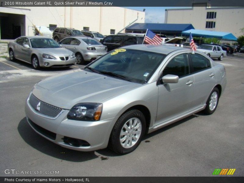 Quick Silver Pearl / Medium Gray 2010 Mitsubishi Galant FE