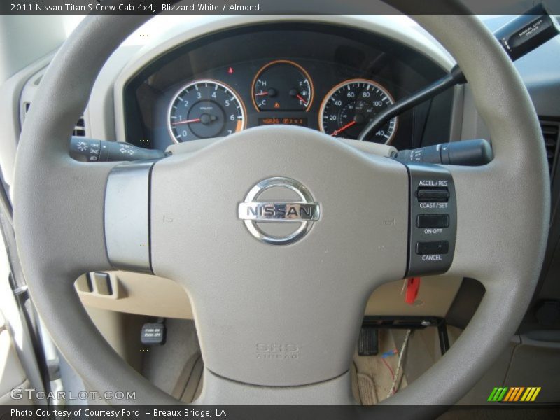Blizzard White / Almond 2011 Nissan Titan S Crew Cab 4x4