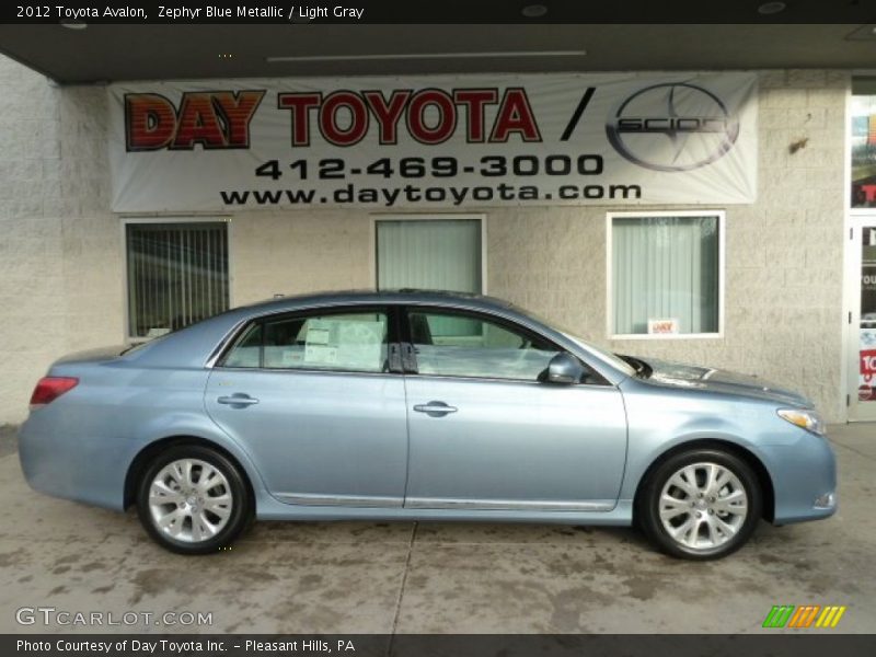 Zephyr Blue Metallic / Light Gray 2012 Toyota Avalon