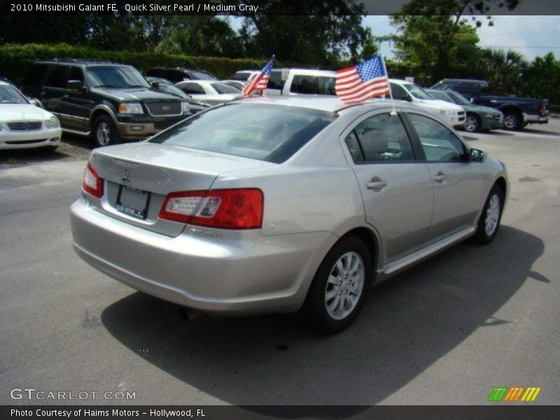 Quick Silver Pearl / Medium Gray 2010 Mitsubishi Galant FE