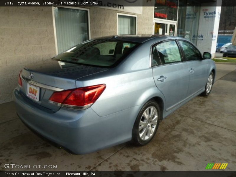 Zephyr Blue Metallic / Light Gray 2012 Toyota Avalon