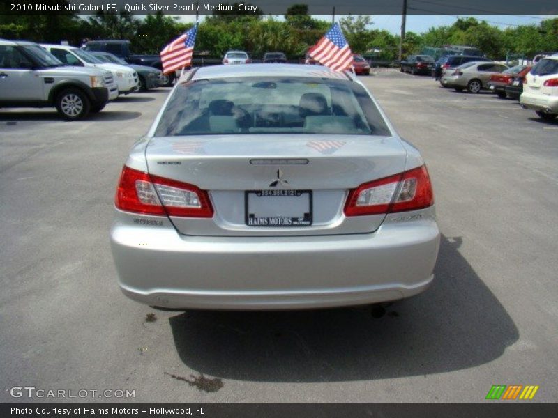 Quick Silver Pearl / Medium Gray 2010 Mitsubishi Galant FE