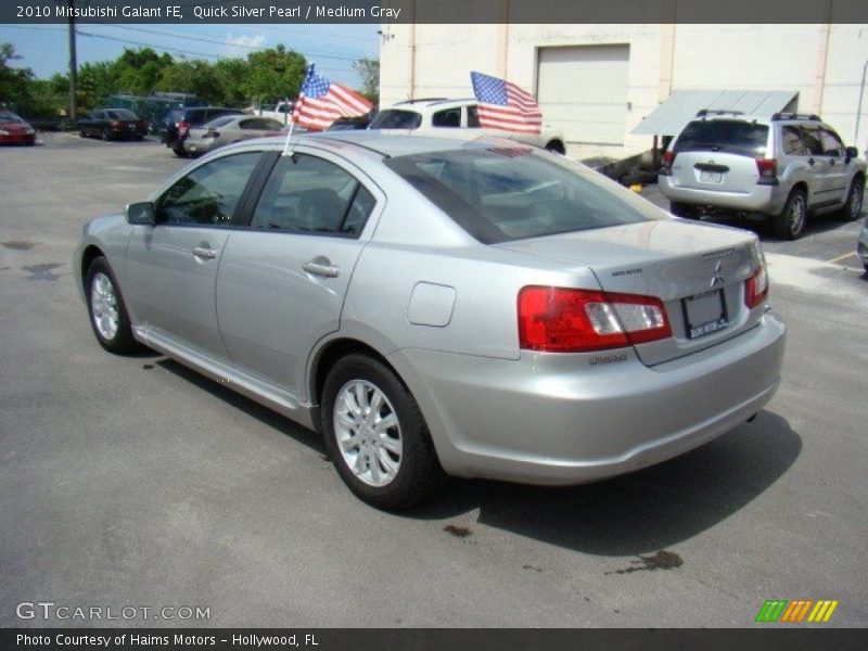 Quick Silver Pearl / Medium Gray 2010 Mitsubishi Galant FE