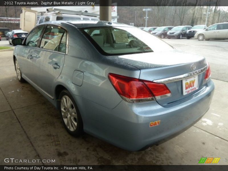 Zephyr Blue Metallic / Light Gray 2012 Toyota Avalon
