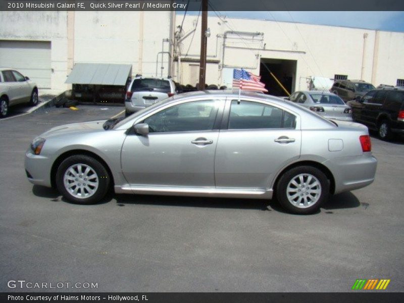 Quick Silver Pearl / Medium Gray 2010 Mitsubishi Galant FE