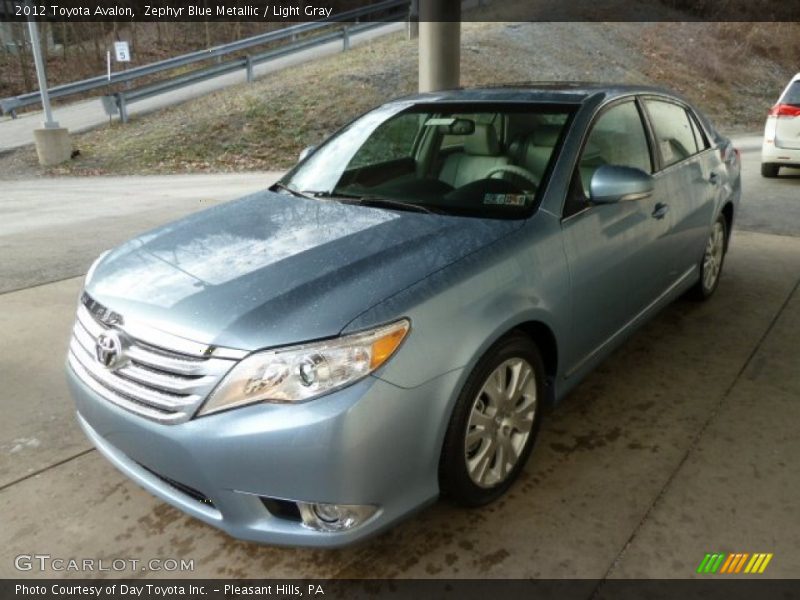 Zephyr Blue Metallic / Light Gray 2012 Toyota Avalon