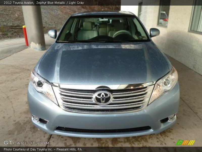 Zephyr Blue Metallic / Light Gray 2012 Toyota Avalon