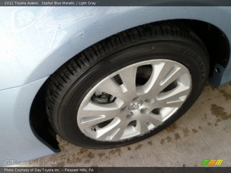 Zephyr Blue Metallic / Light Gray 2012 Toyota Avalon