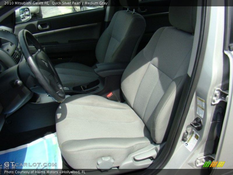Quick Silver Pearl / Medium Gray 2010 Mitsubishi Galant FE