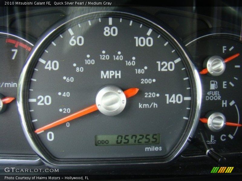 Quick Silver Pearl / Medium Gray 2010 Mitsubishi Galant FE
