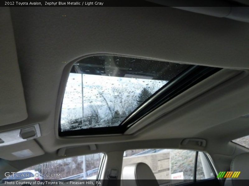 Zephyr Blue Metallic / Light Gray 2012 Toyota Avalon
