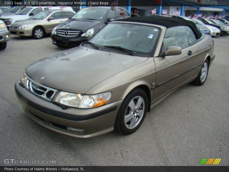 Hazelnut Metallic / Sand Beige 2003 Saab 9-3 SE Convertible