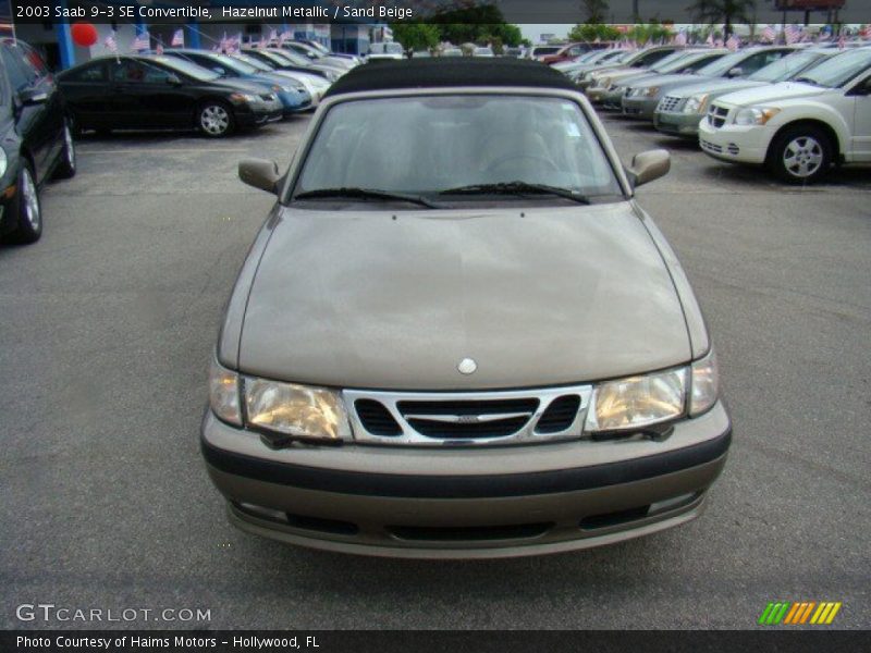 Hazelnut Metallic / Sand Beige 2003 Saab 9-3 SE Convertible