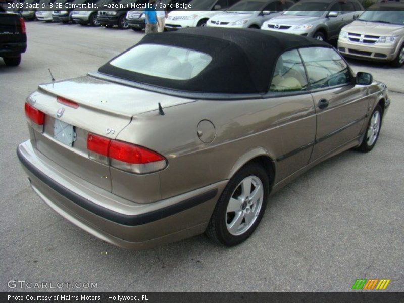 Hazelnut Metallic / Sand Beige 2003 Saab 9-3 SE Convertible