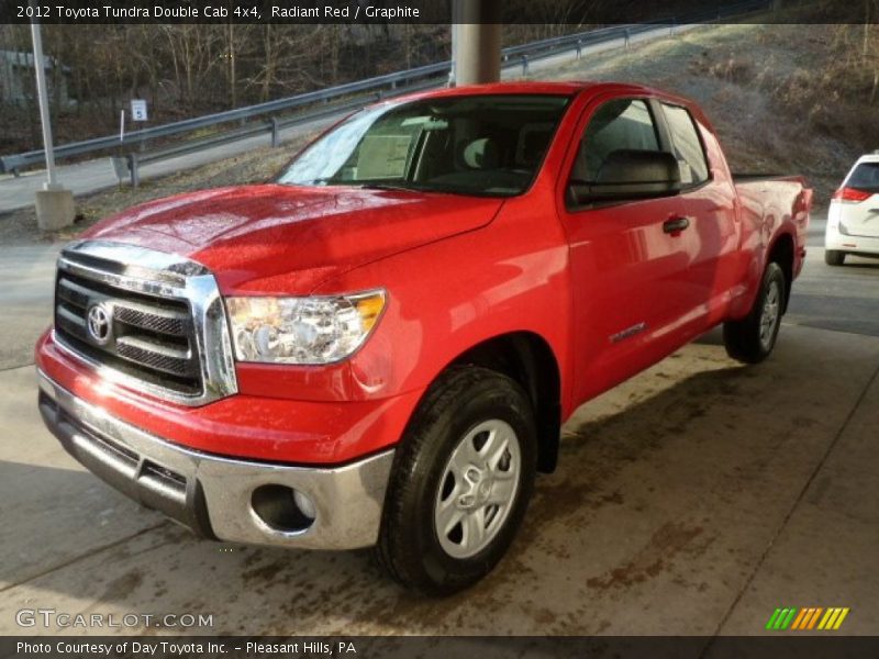 Radiant Red / Graphite 2012 Toyota Tundra Double Cab 4x4