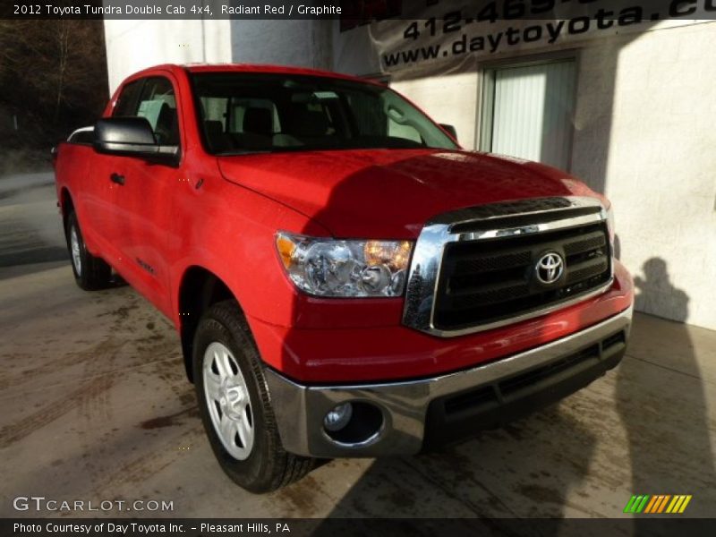 Radiant Red / Graphite 2012 Toyota Tundra Double Cab 4x4