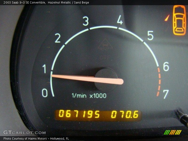 Hazelnut Metallic / Sand Beige 2003 Saab 9-3 SE Convertible