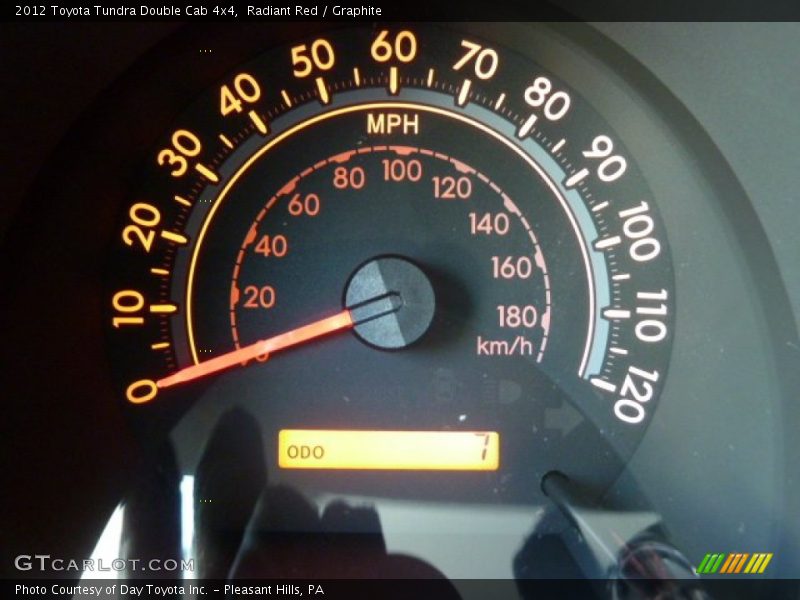 Radiant Red / Graphite 2012 Toyota Tundra Double Cab 4x4