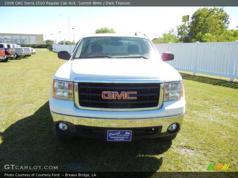 Summit White / Dark Titanium 2008 GMC Sierra 1500 Regular Cab 4x4