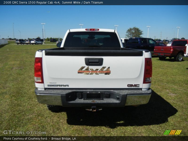 Summit White / Dark Titanium 2008 GMC Sierra 1500 Regular Cab 4x4