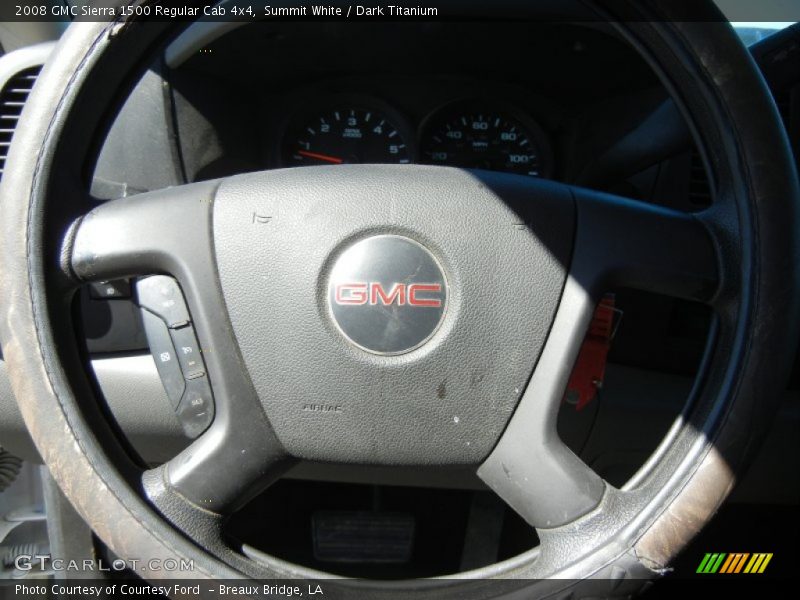 Summit White / Dark Titanium 2008 GMC Sierra 1500 Regular Cab 4x4