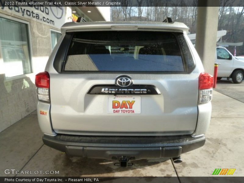 Classic Silver Metallic / Graphite 2012 Toyota 4Runner Trail 4x4