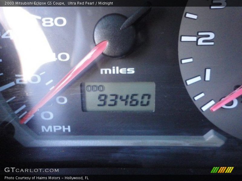 Ultra Red Pearl / Midnight 2003 Mitsubishi Eclipse GS Coupe