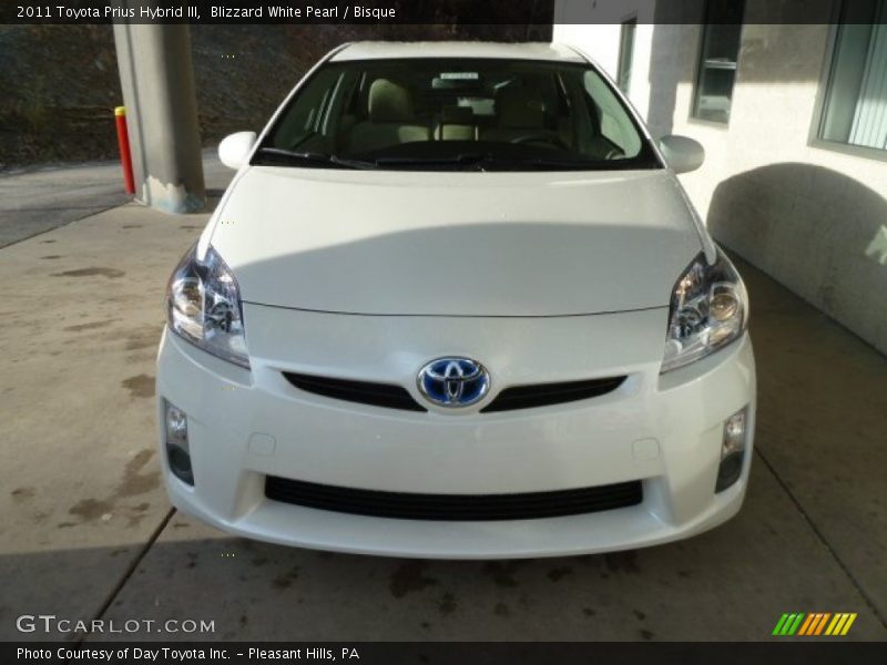 Blizzard White Pearl / Bisque 2011 Toyota Prius Hybrid III