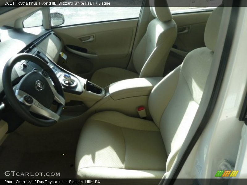 Blizzard White Pearl / Bisque 2011 Toyota Prius Hybrid III