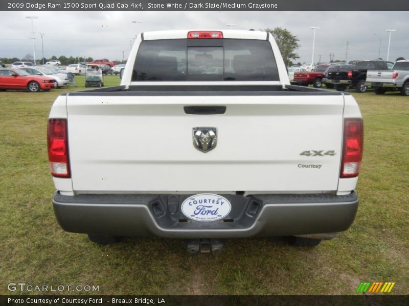 Stone White / Dark Slate/Medium Graystone 2009 Dodge Ram 1500 Sport Quad Cab 4x4