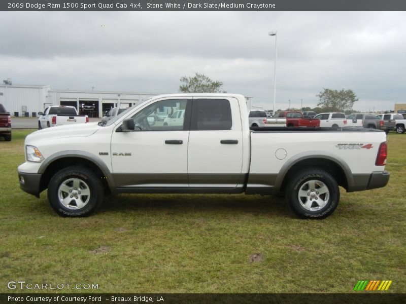 Stone White / Dark Slate/Medium Graystone 2009 Dodge Ram 1500 Sport Quad Cab 4x4