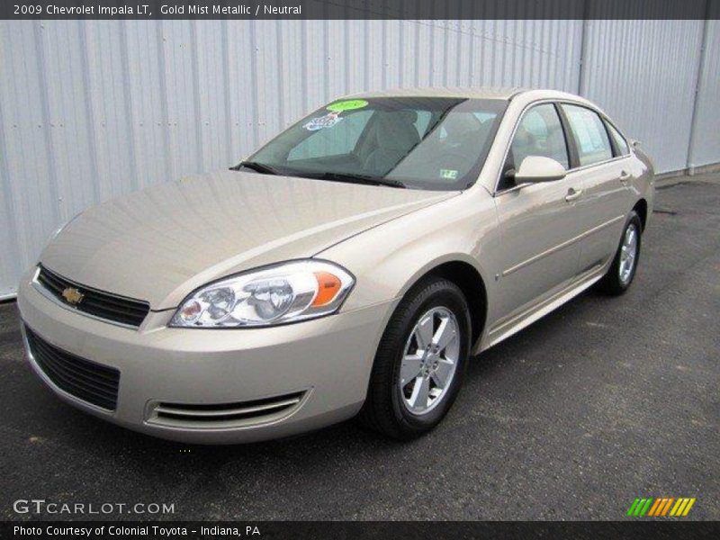 Gold Mist Metallic / Neutral 2009 Chevrolet Impala LT