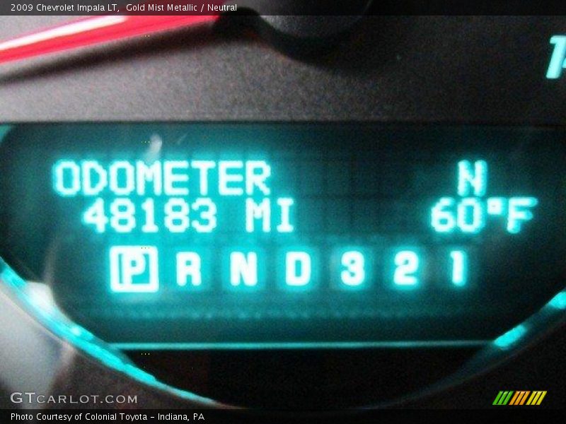 Gold Mist Metallic / Neutral 2009 Chevrolet Impala LT