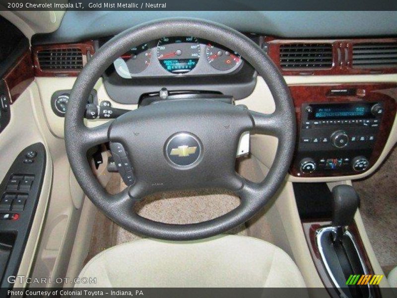 Gold Mist Metallic / Neutral 2009 Chevrolet Impala LT