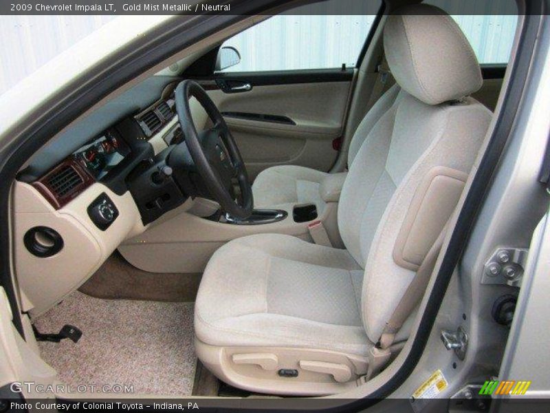 Gold Mist Metallic / Neutral 2009 Chevrolet Impala LT