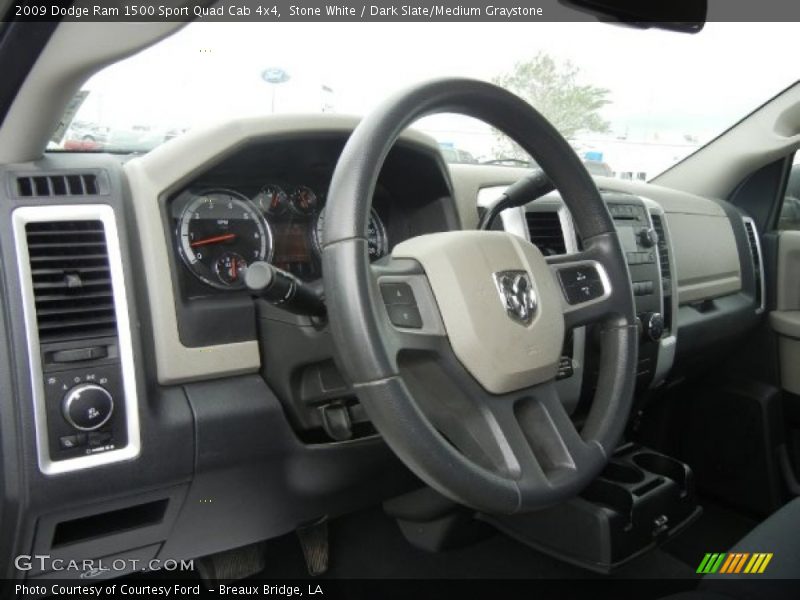 Stone White / Dark Slate/Medium Graystone 2009 Dodge Ram 1500 Sport Quad Cab 4x4