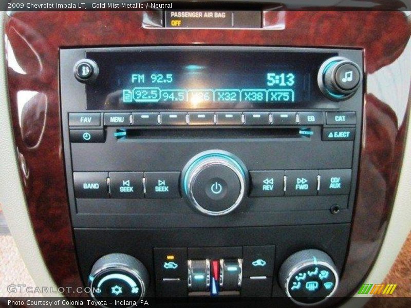 Gold Mist Metallic / Neutral 2009 Chevrolet Impala LT