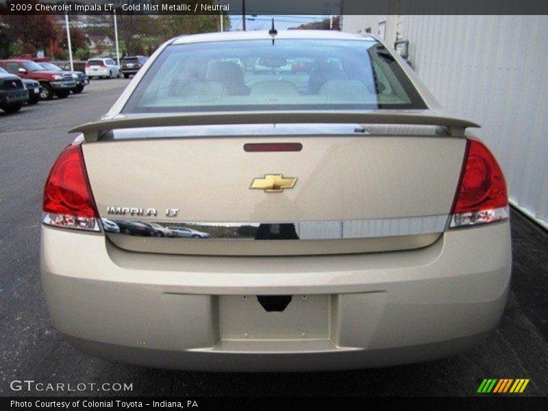 Gold Mist Metallic / Neutral 2009 Chevrolet Impala LT