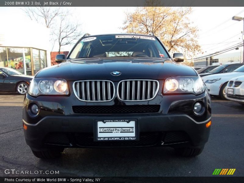 Jet Black / Grey 2008 BMW X3 3.0si