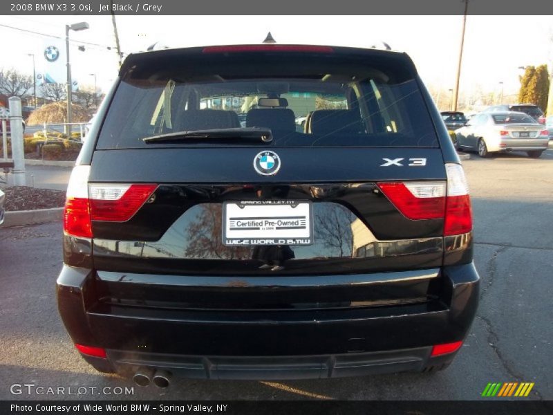 Jet Black / Grey 2008 BMW X3 3.0si