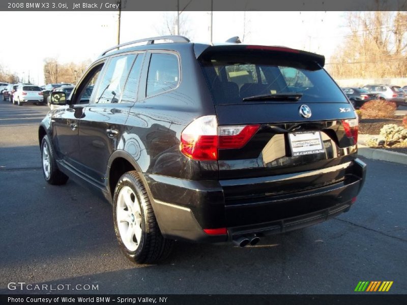 Jet Black / Grey 2008 BMW X3 3.0si
