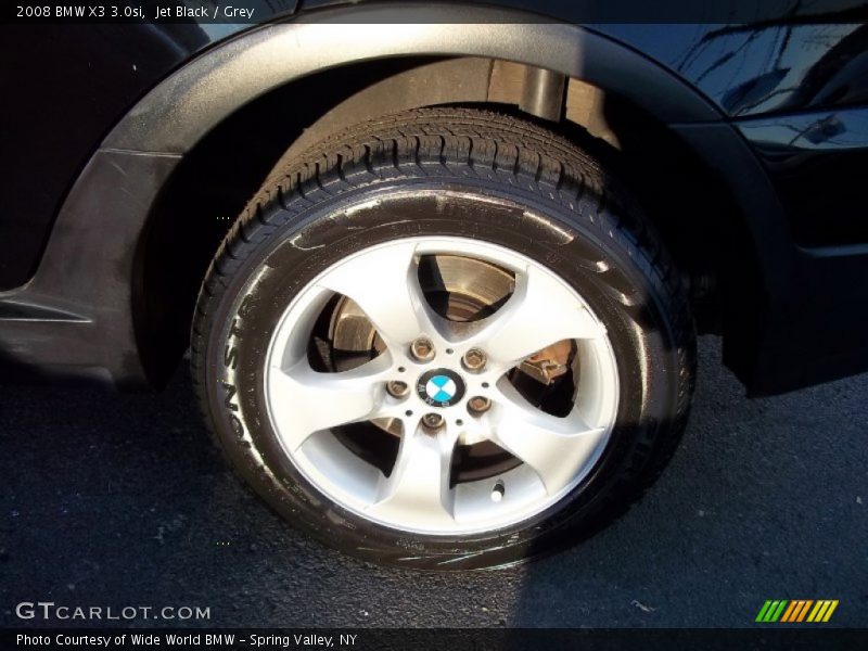 Jet Black / Grey 2008 BMW X3 3.0si