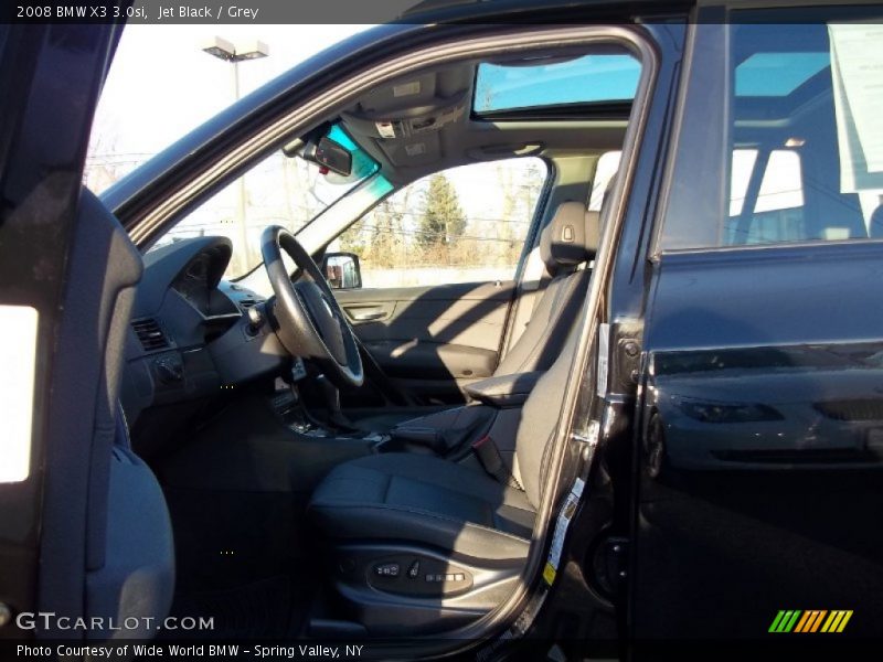Jet Black / Grey 2008 BMW X3 3.0si