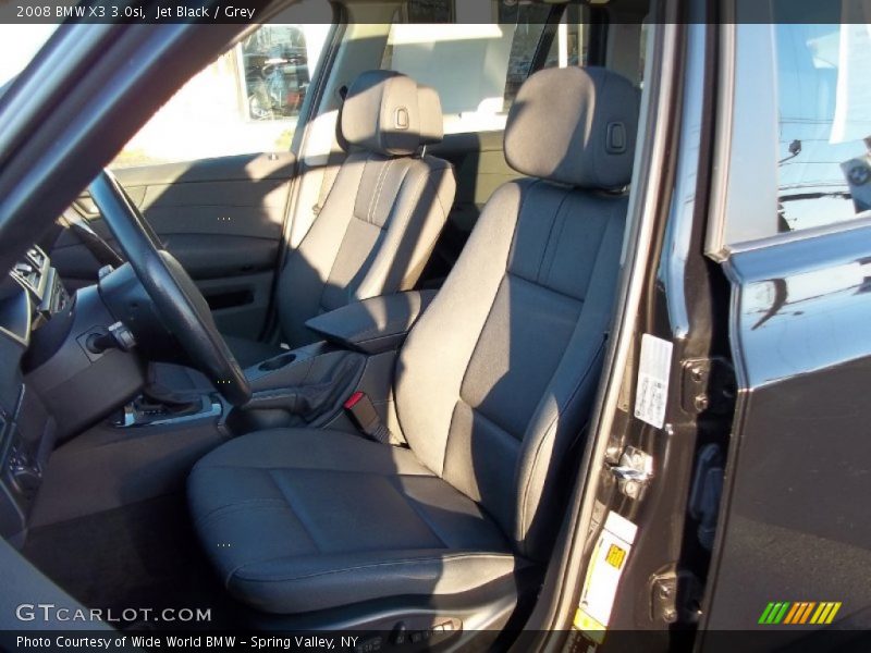 Jet Black / Grey 2008 BMW X3 3.0si