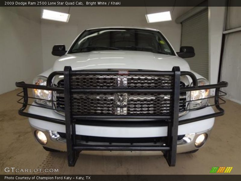 Bright White / Khaki 2009 Dodge Ram 2500 Lone Star Quad Cab
