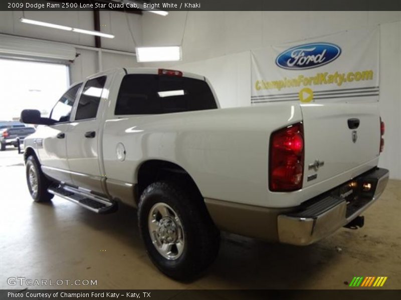 Bright White / Khaki 2009 Dodge Ram 2500 Lone Star Quad Cab