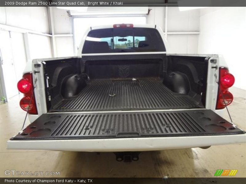 Bright White / Khaki 2009 Dodge Ram 2500 Lone Star Quad Cab