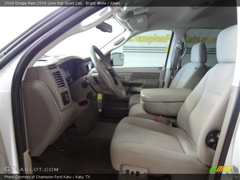 Bright White / Khaki 2009 Dodge Ram 2500 Lone Star Quad Cab