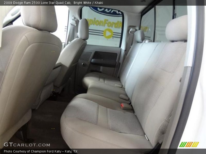 Bright White / Khaki 2009 Dodge Ram 2500 Lone Star Quad Cab