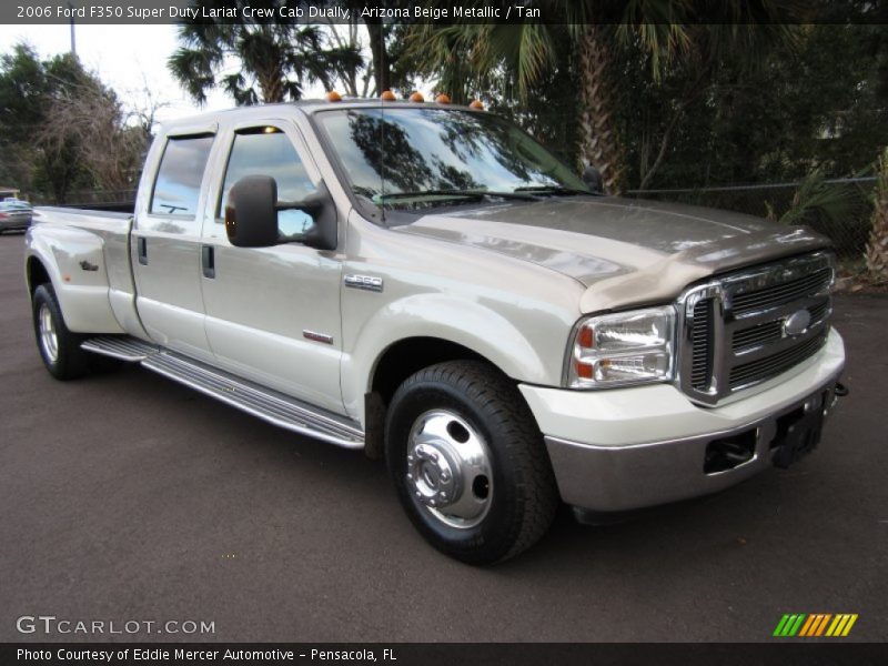 Arizona Beige Metallic / Tan 2006 Ford F350 Super Duty Lariat Crew Cab Dually